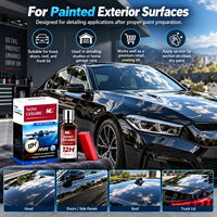 Revêtement céramique nano 50 ml, protection hydrophobe brillante pour peinture automobile avec applicateur pour le detailing automobile