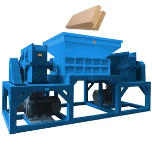 automatic plastic pipe Shredder Machine manufacturer metal scraps paper carton recycled shredder machine factory