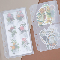 Classeurs A4 A5 A6 A7 en PVC transparent avec pochette à monnaie, fermeture éclair et 6 anneaux, personnalisables pour le budget et l'organisation