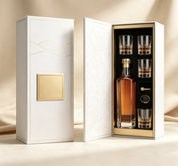 Cajas Rígidas Magnéticas con Cartón Gris e Impresión Offset para Empaque de Bebidas y Whisky