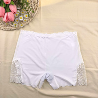 Culottes sans couture à bord festonné, style boxer, en dentelle latérale, douces et extensibles, idéales pour robes moulantes et tenues de yoga – Prix direct usine OEM