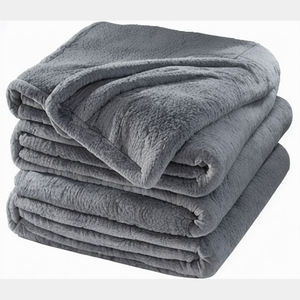 Coperta in Microfibra Fokusent Tinta Unita, Super Morbida e Reversibile in Poliestere, Coperta Decorativa per Casa 70*100cm Invernale - Product Image 1