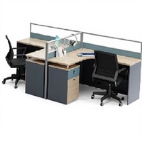 Poste de travail ergonomique convertible en L avec écran de séparation épais pour l'intimité, bureau modulaire écologique