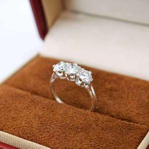 Anillo de Boda de Plata 925 de Alta Calidad con Incrustaciones de Circonio, Certificado NGTC, Venta al por Mayor, Unisex, para Hombre y Mujer, Regalo de Aniversario - Product Image 5