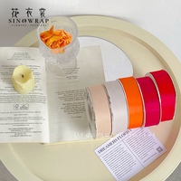 SINOWRAP couleur unie sensation de main lisse couleurs riches et vibrantes Bouquet de fleurs ruban