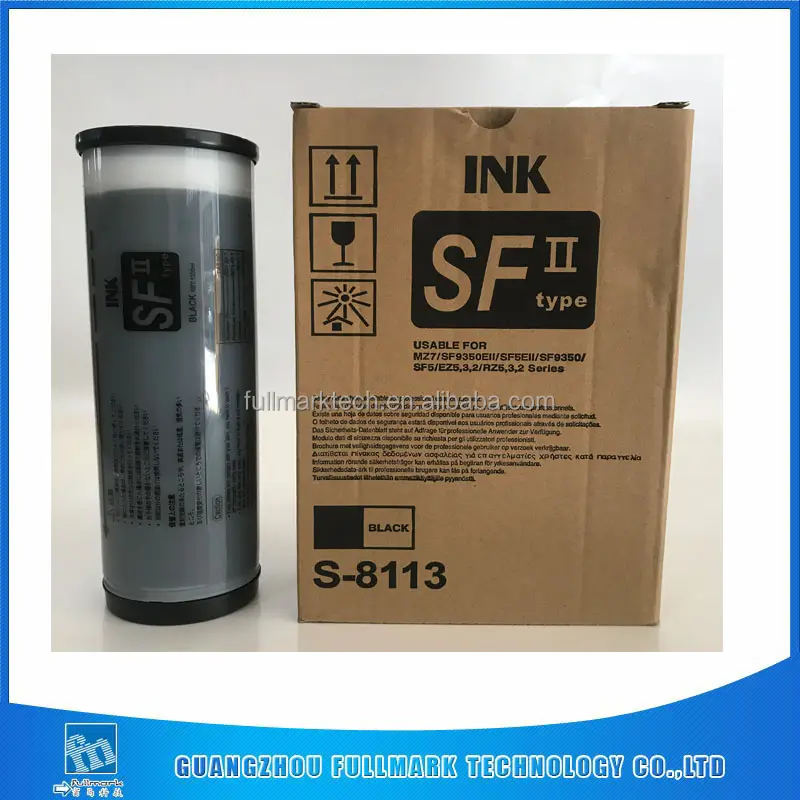 Tinta de color de alta calidad para risos S F tipo máquina de risografías de tinta negra para impresión duplicadora digital