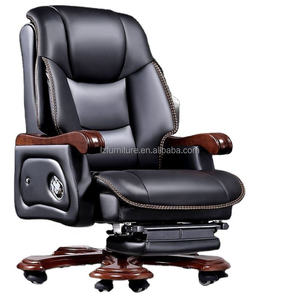 Chaise de bureau moderne pour PDG avec pédale de massage inclinable ergonomique pour le bureau à domicile - Product Image 5