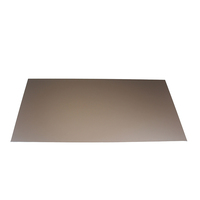 Tôle d'aluminium anodisée sablée bronze clair pour façade de boutique