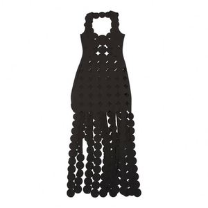 Vestido de fiesta sexy con cuello bajo y espalda descubierta para mujer, con borlas, ideal para discoteca - Product Image 1
