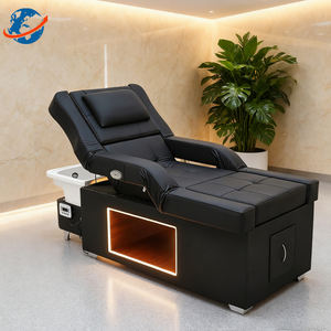 Multifunktion ales Thai <span class=keywords><strong>Massage</strong></span> bett Salon Elektrische Rückenlehne Lift Pediküre Haar wasch stuhl Kopf Spa Shampoo Bett - Product Image 1