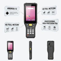 Terminal Industrial Resistente con Escáner de Código de Barras 2D de 30 Teclas Retroiluminadas, Android 12, IP67, 4G LTE para Gestión de Inventario de Almacén