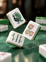 Jeu de Mahjong Moderne de Luxe en Acrylique, Tuiles de Mahjong Personnalisées Gravées, 4 Joueurs, Jeu de Casino à Domicile, Coffret Cadeau, Vente en Gros