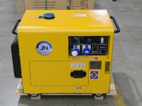 Générateur diesel portable silencieux à économie de carburant avec alternateur sans balais 5 kW, 6 kW, 10 kW et interrupteur de transfert automatique pour utilisation en extérieur