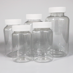 Botella de plástico para tableta de 300ml PET de color personalizado con tapa a prueba de niños de color personalizado - Product Image 3