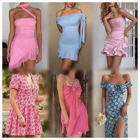 Lots en gros de vêtements pour femmes : hauts, robes décontractées, vêtements d'occasion de qualité supérieure, lots de stock de vêtements pour femmes, robes en gaze de coton