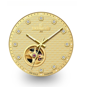 Montre automatique pour homme de luxe avec logo personnalisé OEM, 40 mm, or, acier inoxydable 316L, verre saphir, mouvement japonais 82S0, montres mécaniques - Product Image 2