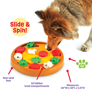 Cross-border Educational Dog & <b>Cat</b> <b>Toy</b> Slow-Eating <b>Interactive</b> Anti-Choking Food-Hiding Bowl PP+ABS Round Teeth Grinding - Product Image 2