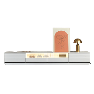 Meuble TV <span class=keywords><strong>suspendu</strong></span> en dalle de roche minimaliste moderne, combinaison de table basse, armoire de sol en bois massif de style luxe - Product Image 3