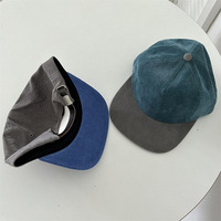 5 Paneel Ongestructureerde Snapback Hoed Met Borduurwerk Logo, 5 Panel Corduroy Baseballpet Hoed