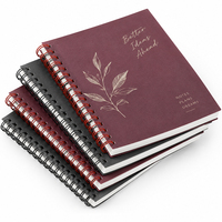 Carnet à spirales personnalisé avec impression, A5, B5, A6, 80 pages, reliure métallique