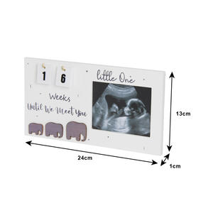 Cornice Fotografica Quadrata in Legno per Neonati, per Registrare le Tappe di Crescita del Bambino, Decorazione per Camera da Letto e Soggiorno - Product Image 2