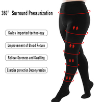 Collants de contention médicaux 20-30 mmHg pour femmes - Bout fermé, respirants, antibactériens, écologiques, opaques pour varices et œdèmes