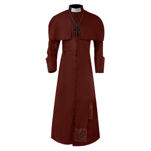 Disfraz <span class=keywords><strong>de</strong></span> clero para hombres, ropa <span class=keywords><strong>de</strong></span> Iglesia, iglesia católica romana, saoutane, padre, Pastor - Product Image 3