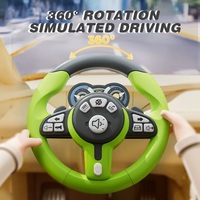 Volant de Simulation Électrique pour Enfants avec Musique et Effets Sonores, Jouet de Conduite en Plastique