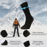 Chaussettes d'athlètes rembourrées en coton respirant évacuant l'humidité pour le travail