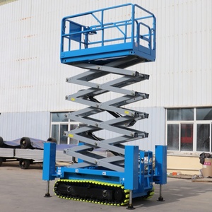 Plataforma Elevadora de Tijera Móvil Autopropulsada de 14 m, Articulada, Hidráulica, Eléctrica, con Capacidad de Carga de 320 kg y Antideslizante para Trabajos Aéreos - Product Image 6