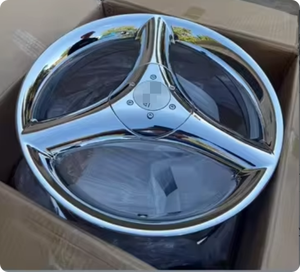 <span class=keywords><strong>Prix</strong></span> d'usine, jantes en aluminium de rechange, 3 branches, électroplaquage sous vide blanc, 5 trous, 5x100, 30 mm, taille des jantes 17 pouces, modification automobile - Product Image 3