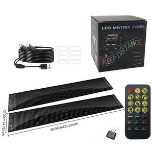 12V Diy RGB App Controle Remoto Programável Olho do Diabo LED Animado Olhos para Carros Levou Luz Indicadora LED Matrix Pixel Display - Product Image 6