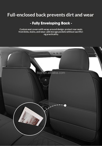 Coprisedili Auto in Pelle Durevole, Set Completo Universale per 5 Posti, Compatibile con <span class=keywords><strong>Nissan</strong></span> <span class=keywords><strong>Qashqai</strong></span>, Rogue, Altima, Ariya, Kicks, Resistenti ai Graffi - Product Image 6