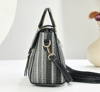 Nouvel Arrivage Sac Femme Tissé Multicolore Grande Capacité Sac à Main Commuter Sac Bandoulière Élégant Cadeau Tendance