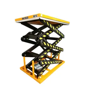 Stationary Lift Table Platform Three Scissors Lift Table