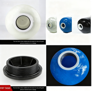 Réservoir en FRP 844 personnalisé OEM 8 x 44 pouces, cuve en fibre de verre pour station de traitement des eaux - Product Image 4