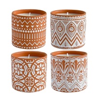 Bougie artisanale en cire de soja, boîte cadeau d'ambiance luxueuse, grande bougie en pot, parfum d'ambiance pour la maison, bougies parfumées