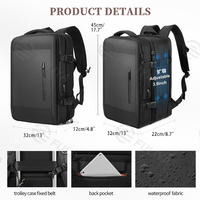 Sac à dos de randonnée extérieur personnalisé Fuliya, grand sac de voyage convertible pour avion, sac à dos pour ordinateur portable féminin pour le bureau