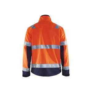 BLAKLADER - 490025175389XXXL <b>Hi</b>-<b>Vis</b> <b>Softshell</b> <b>jacket</b> Orange/Navy blue - EAN 7330509390122 <b>HI</b>-<b>VIS</b> WORKWEAR - Product Image 2