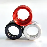 Vis de verrouillage en alliage d'aluminium avec tête sphérique de 17 mm, interface de conversion universelle, processus de moletage, raccord métallique générique