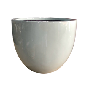 Jardinières rondes en fibre de verre de style vintage, écologiques, durables, légères, grandes, pour l'extérieur, toutes saisons - Product Image 3