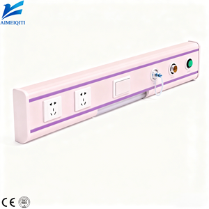 Unité de tête de lit d'hôpital personnalisée avec équipement de gaz médical, rail de lit avec sorties d'air, d'oxygène et de vide pour équipement de production de gaz - Product Image 1