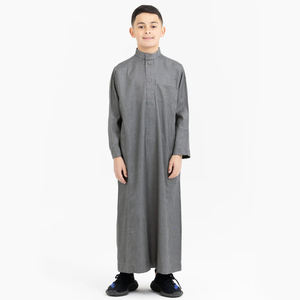 ثوب إسلامي مريح وناعم للبيع من المصنع دبي جبة عربية ثوب مغربي سعودي للأطفال - Product Image 3