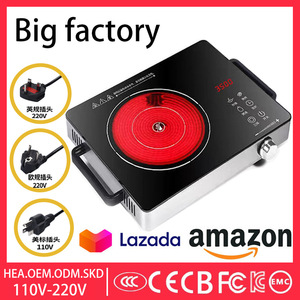 Electric Ceramic Cooktop 110V <b>Touch</b> Panel Single Burner Smooth Surface Induction Cooktop For Kitchen Use - Product Image 4