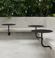 Table de bar murale en acier inoxydable sur mesure pour café