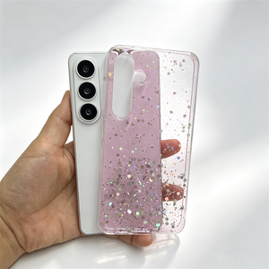 <span class=keywords><strong>Coque</strong></span> de téléphone transparente en TPU avec étoiles brillantes dégradées en résine époxy pour <span class=keywords><strong>Samsung</strong></span> S26 S25 S24 S23 <span class=keywords><strong>S22</strong></span> S21 Plus Ultra - Product Image 4