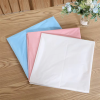 Nappe de table jetable rectangulaire en PE imperméable de couleur unie pour fête