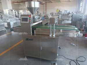 Machine automatique de remplissage de crème pour croissants, injecteur de crème, machine de dépose pour beignets, pain et gâteaux - Product Image 2