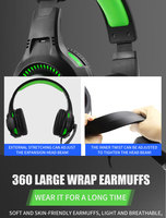 Casque Gamer Filaire USB 3,5 mm avec Microphone Compatible Ordinateur Xbox One Series X S Switch Console de Jeu Vidéo Téléphone Mobile/Audio