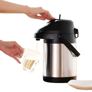 Termo Aislado de Grado Comercial de 2500 ml, Dispensador de Café y Té con Bomba, Acero Inoxidable Resistente para Cafetería y Restaurante - Product Image 1